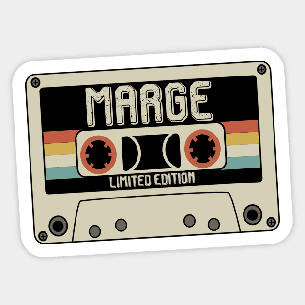 Marge - Limited Edition - Vintage Style Sticker by Debbie Art